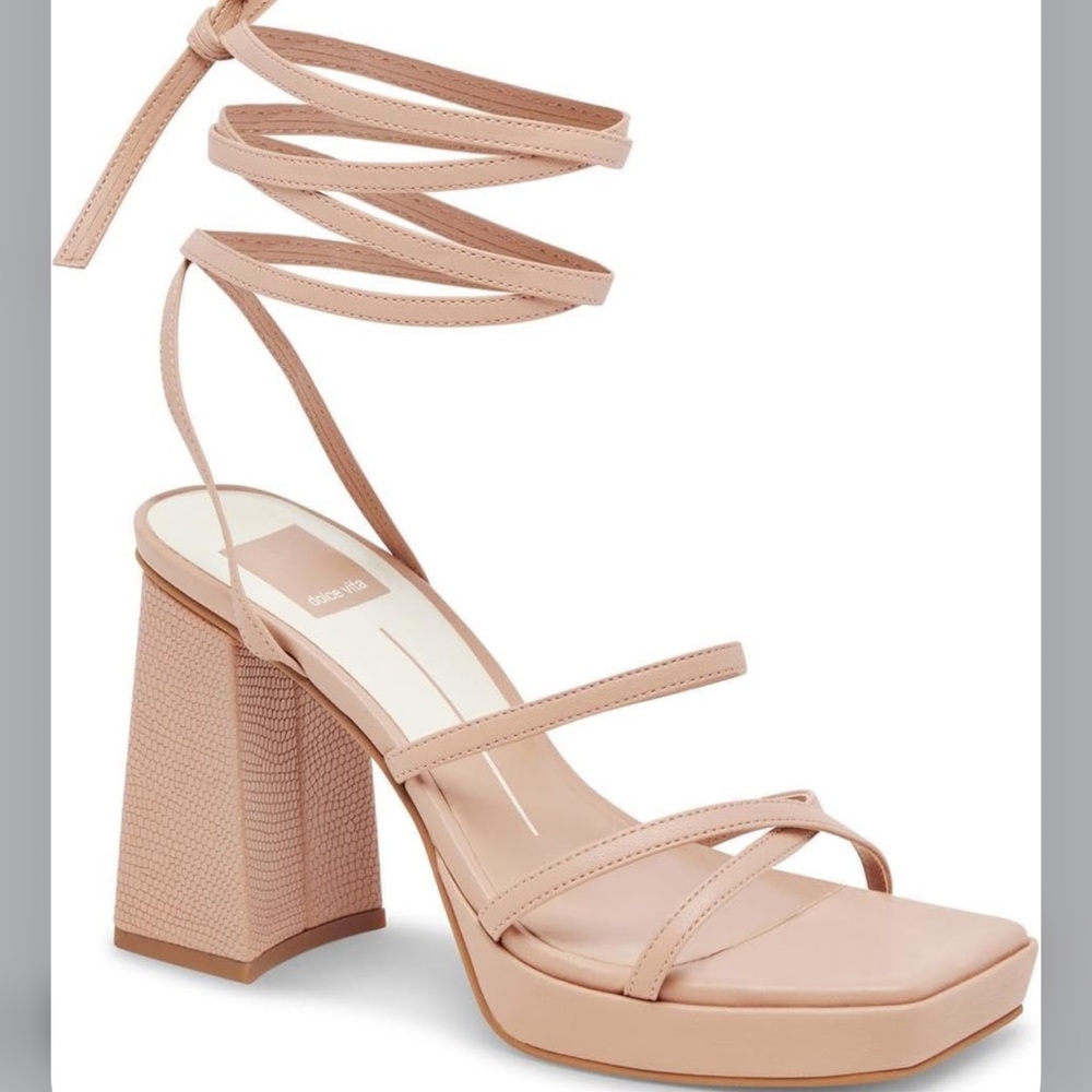 Dolce Vita Strappy Nude Heels